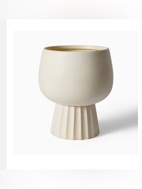 Brand New West Elm Marta Alabaster Ceramic Planters, Indoor & Outdoor Use, NWT